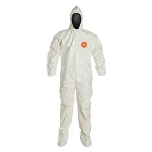 SL122BWH2X0012BN | Tychem 4000 Coverall Hood And Socks Boots Size 2X